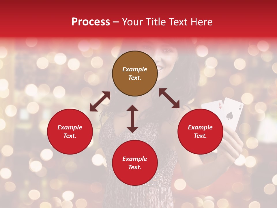 Royal Red Lady PowerPoint Template