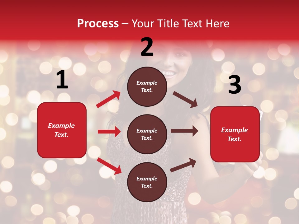 Royal Red Lady PowerPoint Template