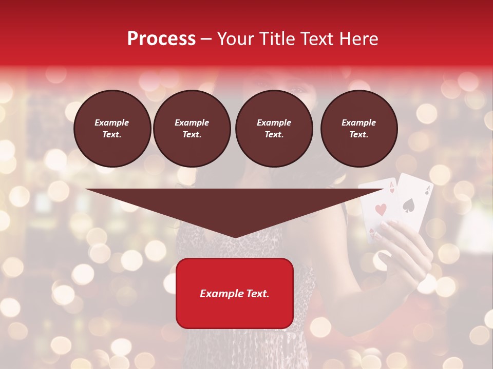 Royal Red Lady PowerPoint Template