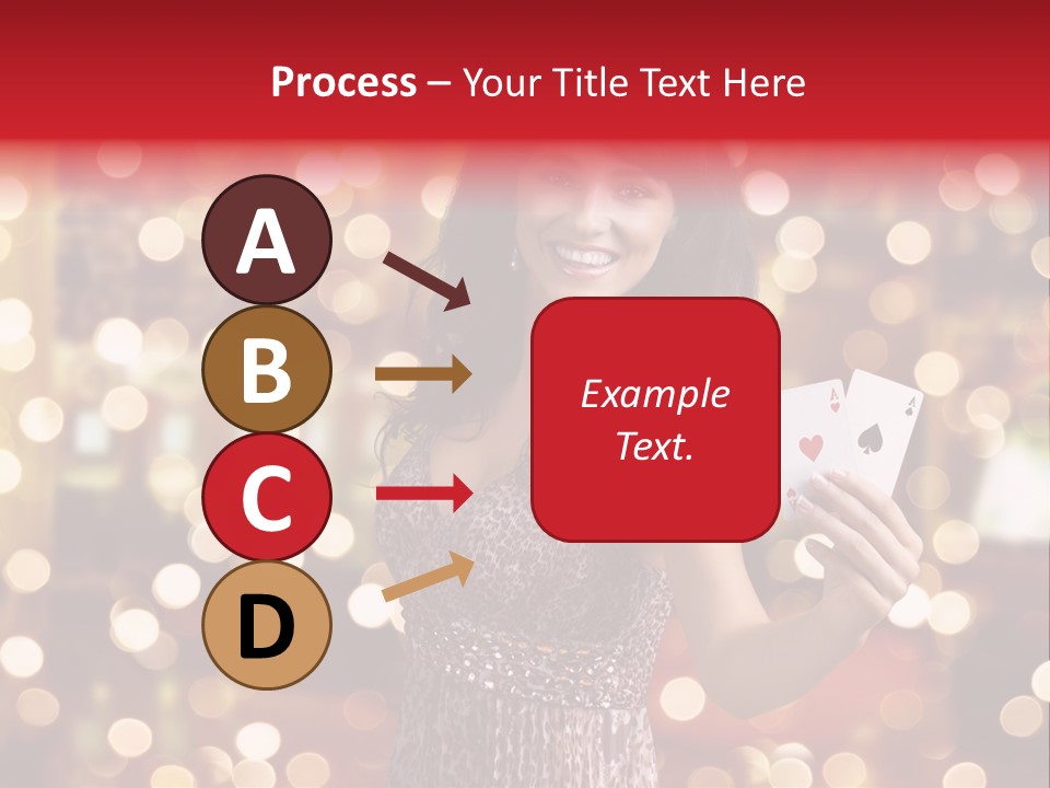 Royal Red Lady PowerPoint Template