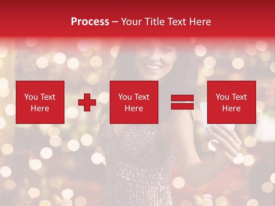 Royal Red Lady PowerPoint Template