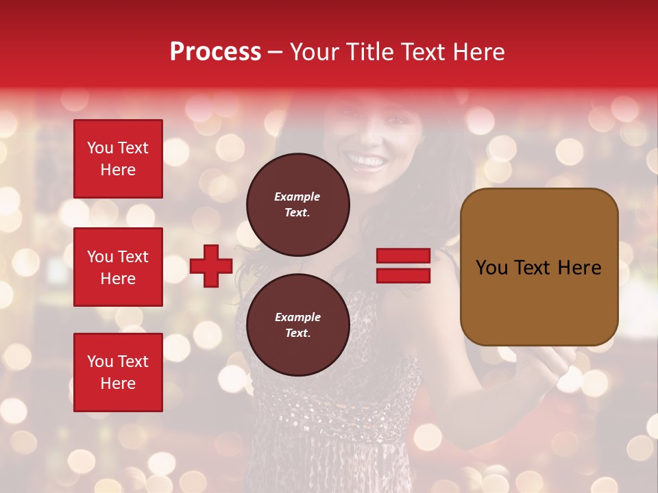 Royal Red Lady PowerPoint Template