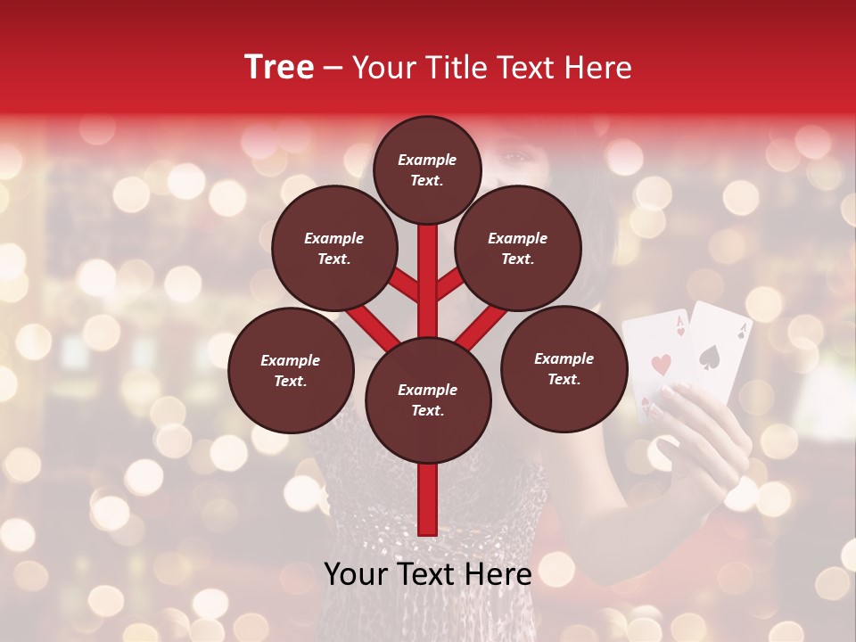 Royal Red Lady PowerPoint Template