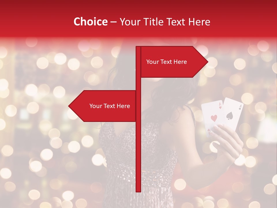 Royal Red Lady PowerPoint Template