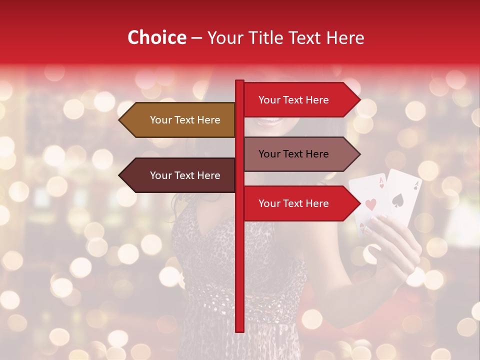 Royal Red Lady PowerPoint Template