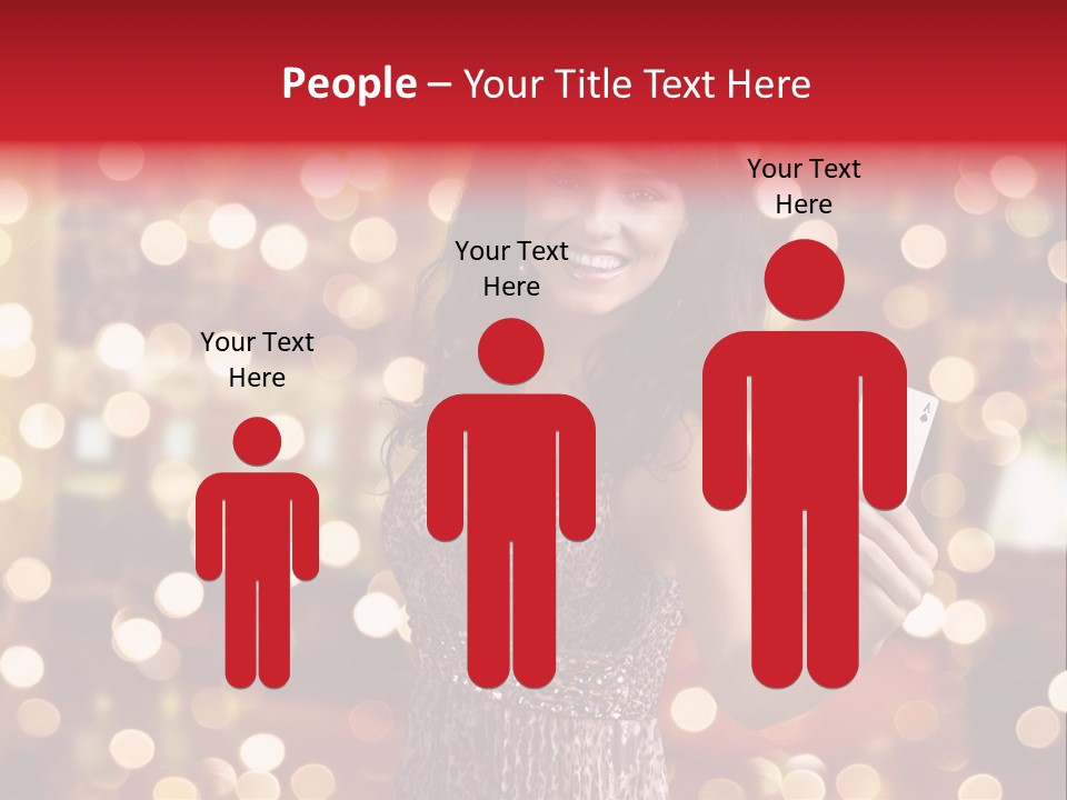 Royal Red Lady PowerPoint Template