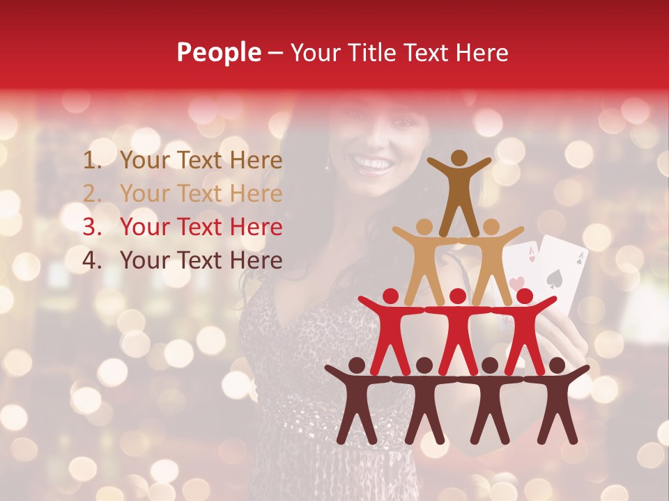 Royal Red Lady PowerPoint Template