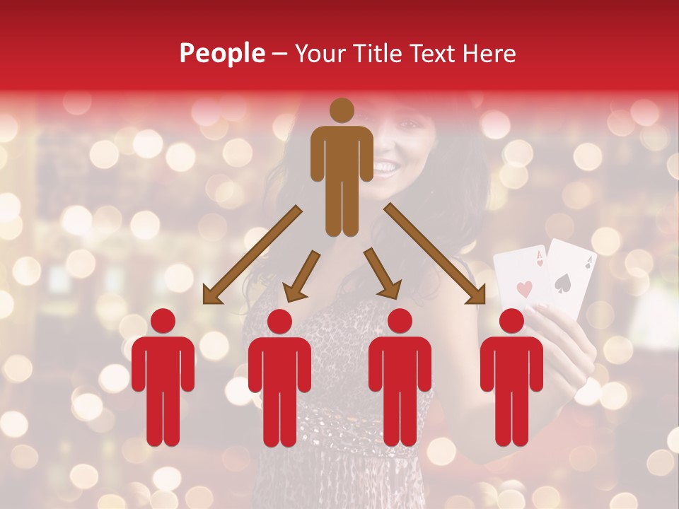 Royal Red Lady PowerPoint Template