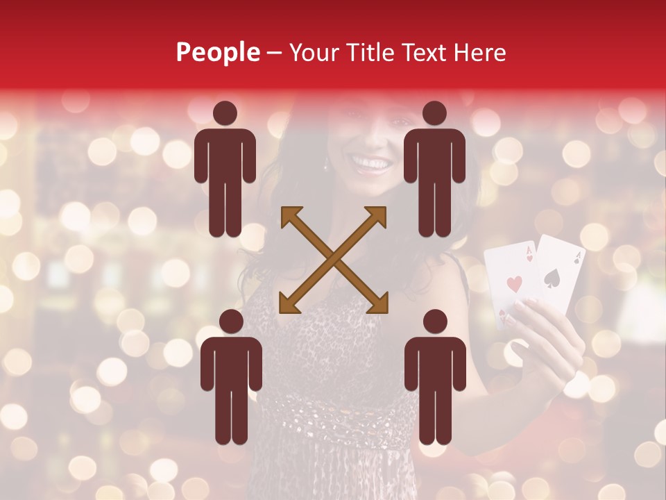 Royal Red Lady PowerPoint Template