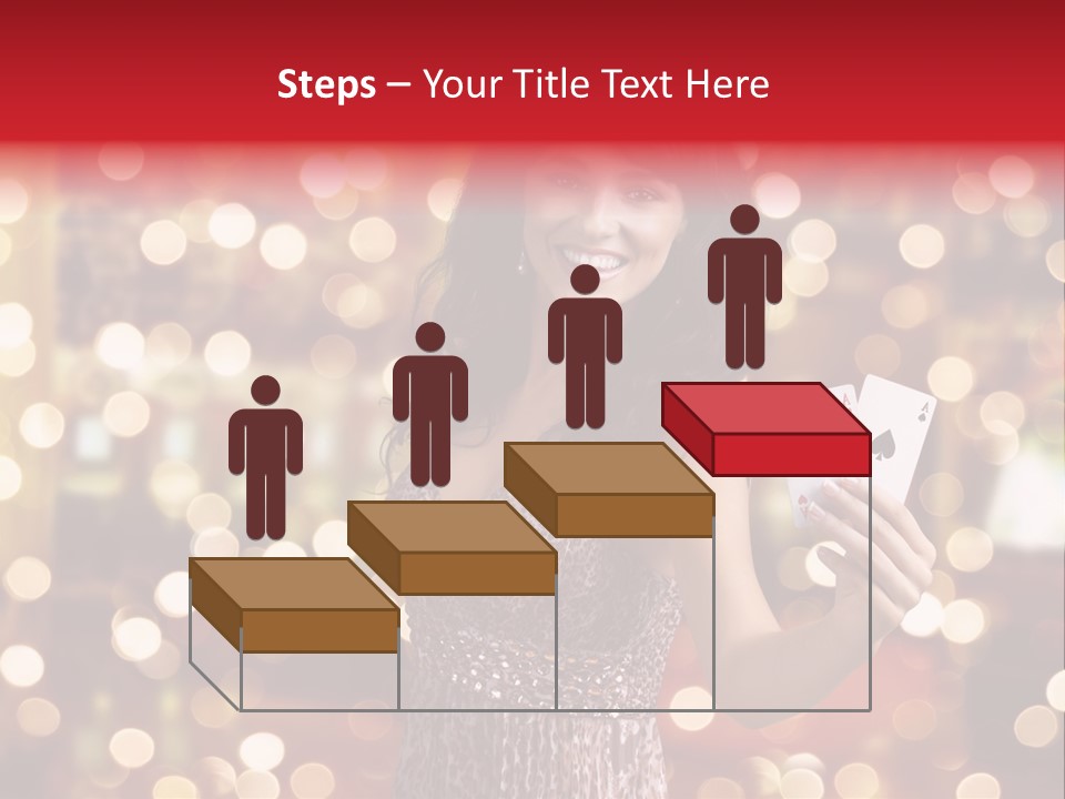 Royal Red Lady PowerPoint Template