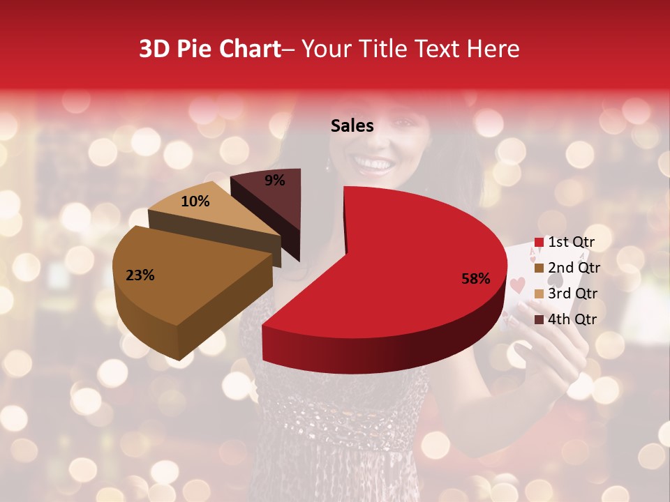 Royal Red Lady PowerPoint Template