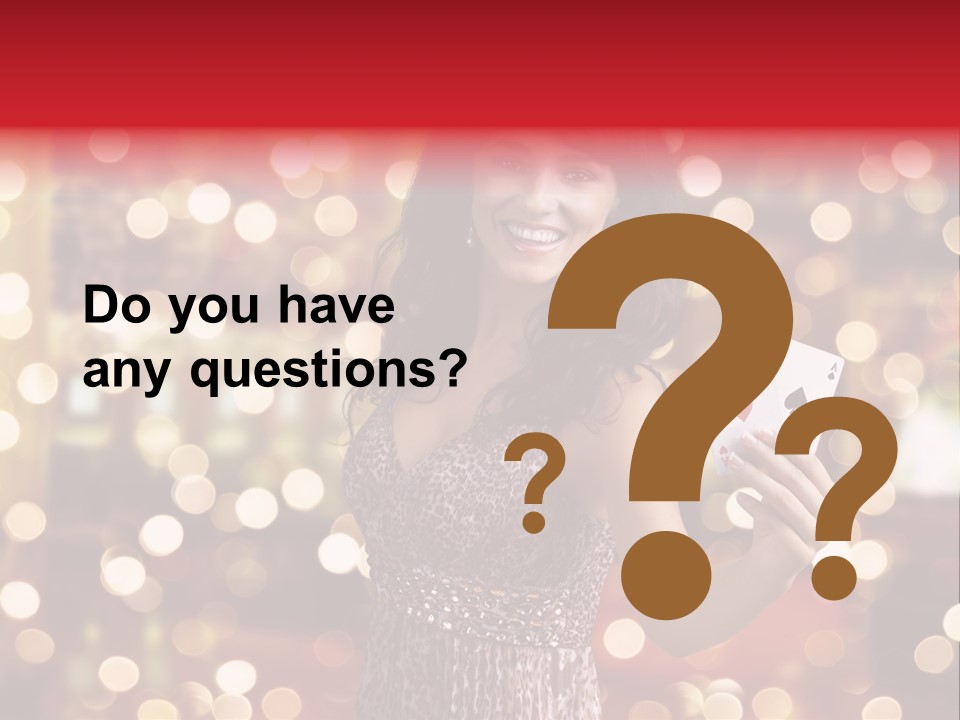 Royal Red Lady PowerPoint Template