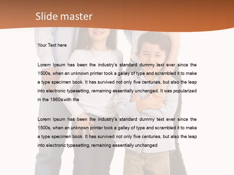 Casual Content Person PowerPoint Template