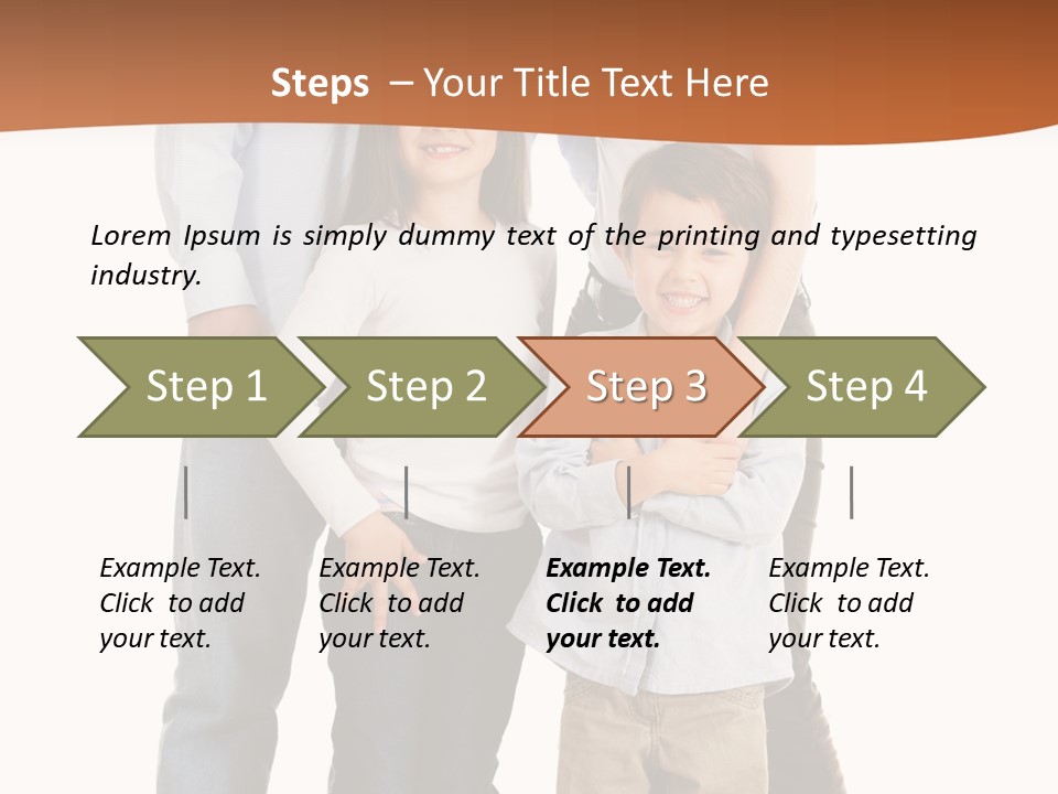 Casual Content Person PowerPoint Template