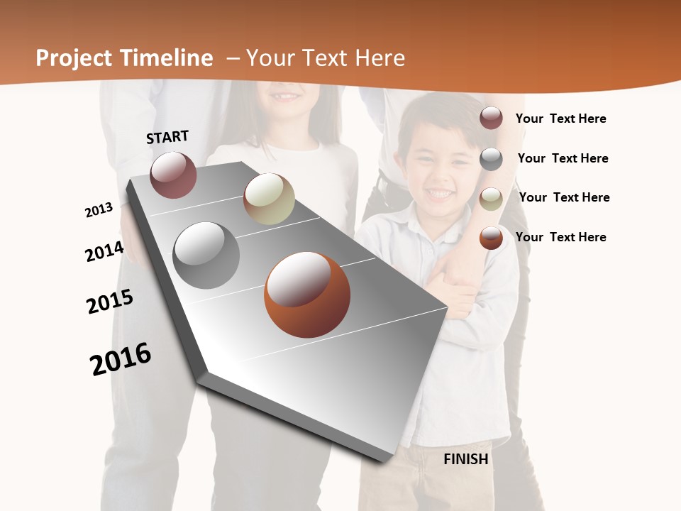 Casual Content Person PowerPoint Template