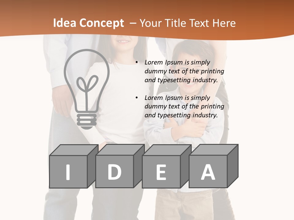 Casual Content Person PowerPoint Template
