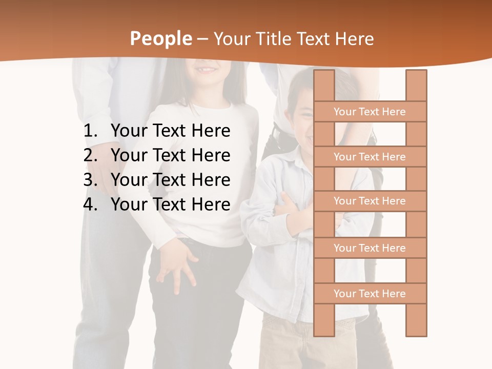 Casual Content Person PowerPoint Template