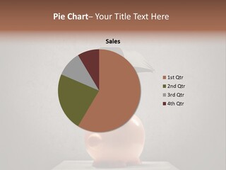 Work Piggy Bank Umbrella PowerPoint Template