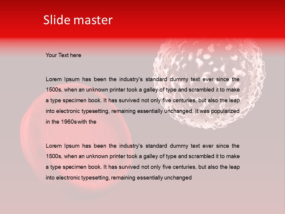 Red Illustration Art PowerPoint Template