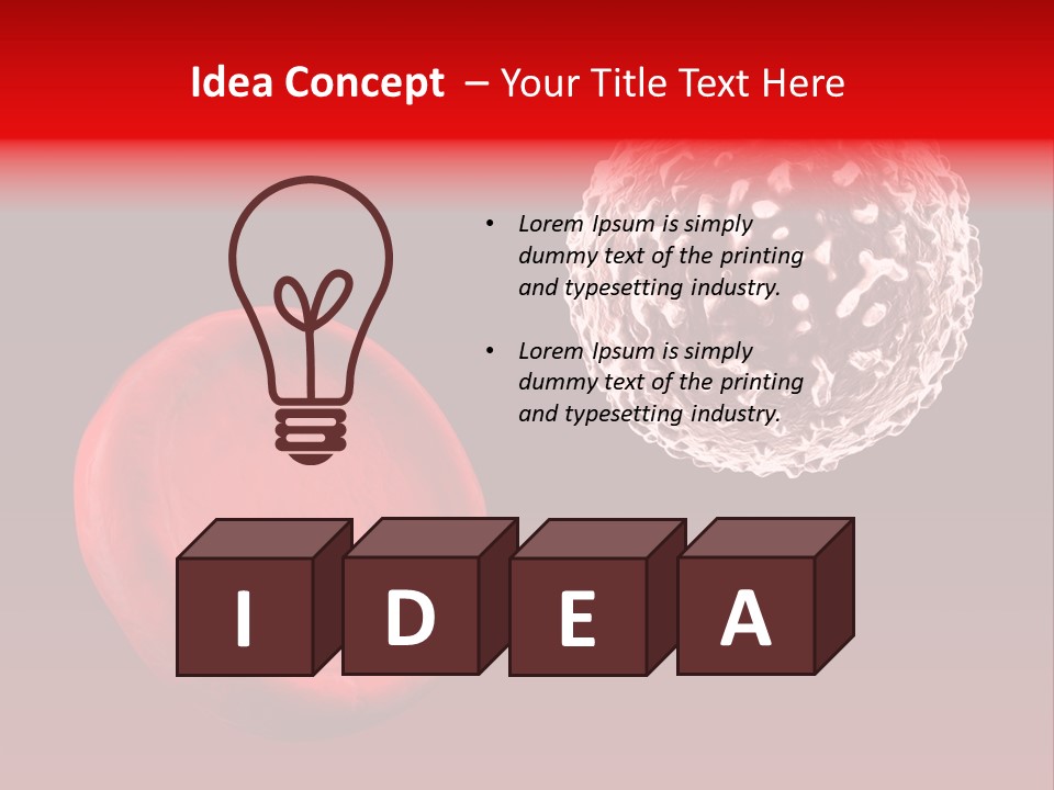 Red Illustration Art PowerPoint Template
