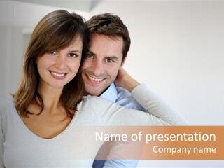 S Handsome Tenderness PowerPoint Template