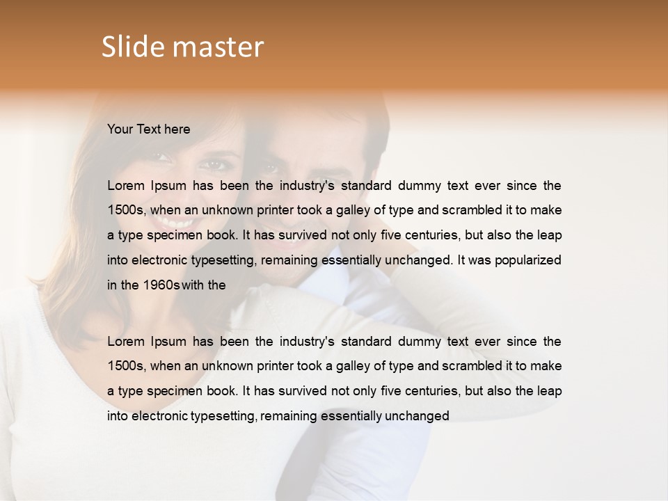 S Handsome Tenderness PowerPoint Template