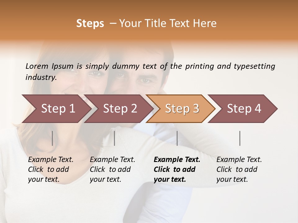 S Handsome Tenderness PowerPoint Template