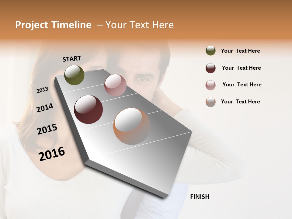 S Handsome Tenderness PowerPoint Template