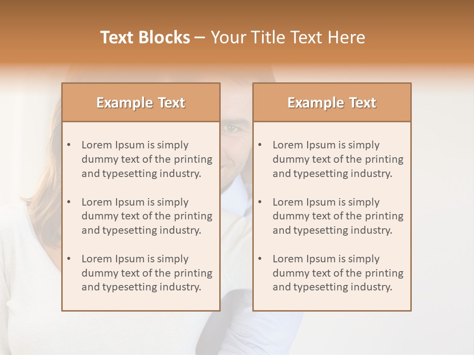 S Handsome Tenderness PowerPoint Template