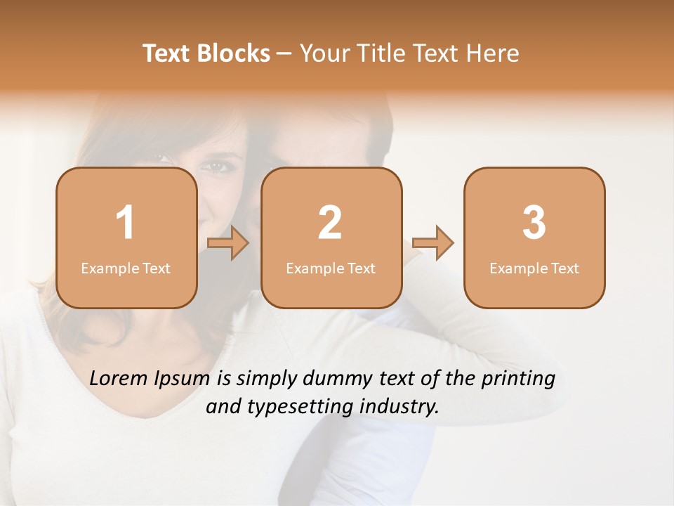 S Handsome Tenderness PowerPoint Template