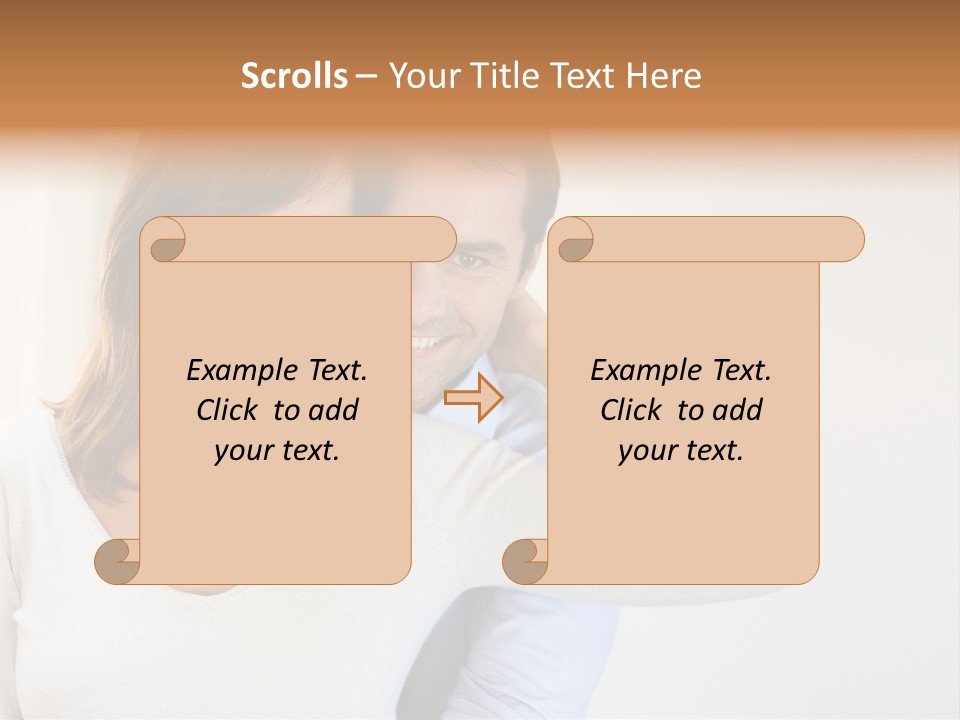 S Handsome Tenderness PowerPoint Template