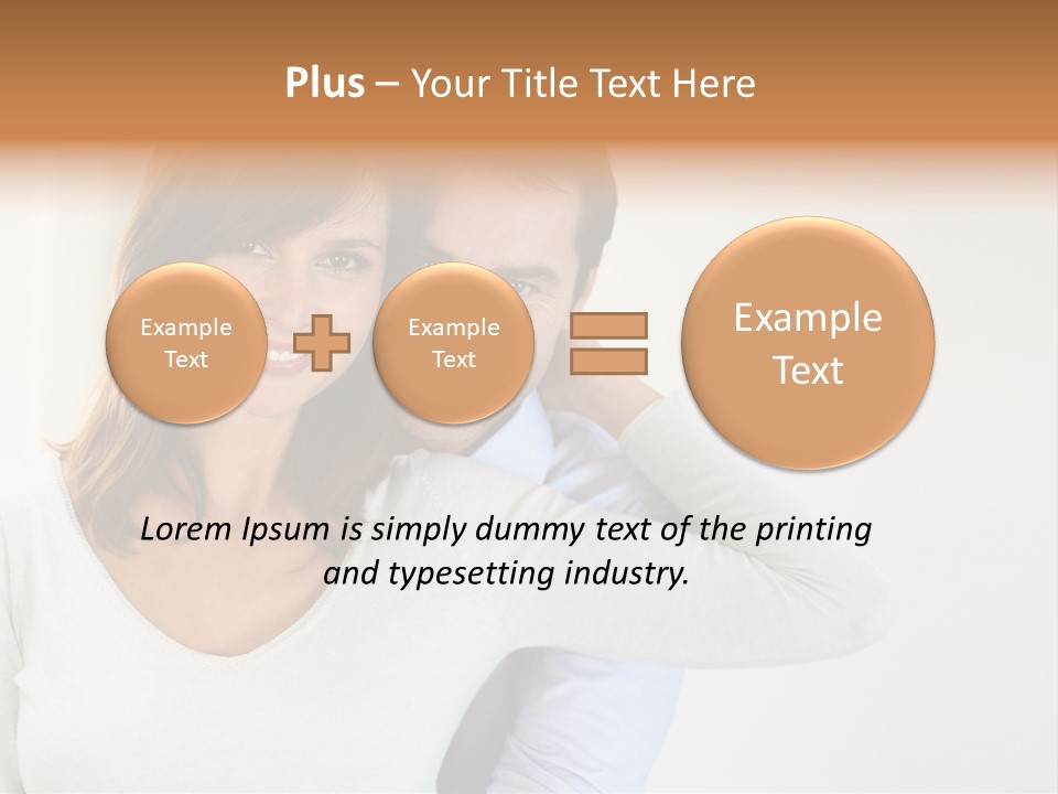 S Handsome Tenderness PowerPoint Template