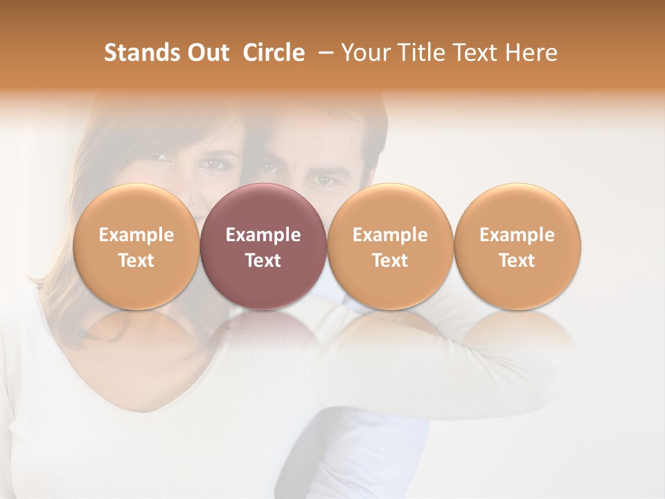 S Handsome Tenderness PowerPoint Template