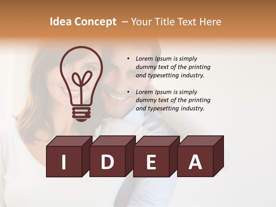 S Handsome Tenderness PowerPoint Template