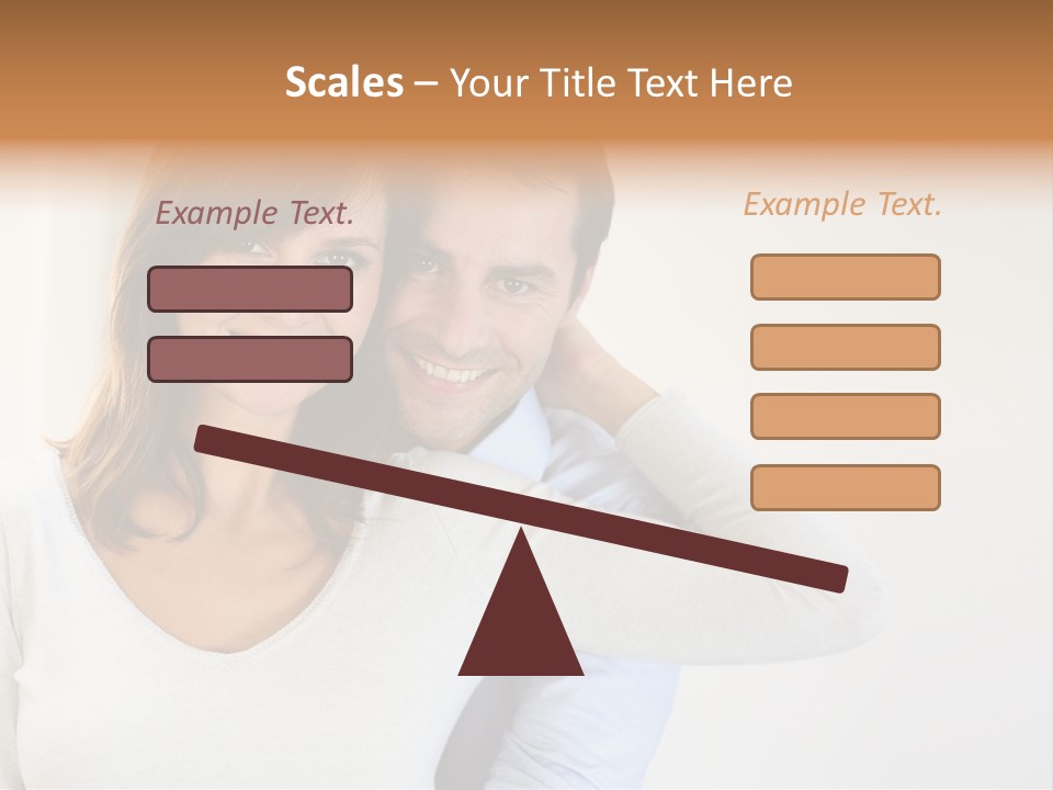 S Handsome Tenderness PowerPoint Template