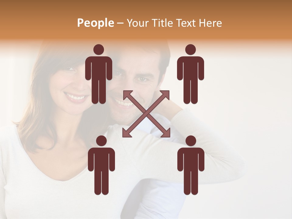 S Handsome Tenderness PowerPoint Template