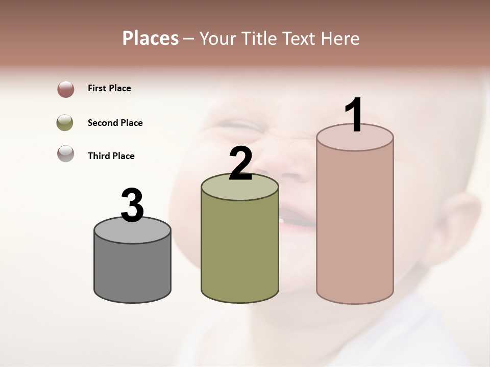 Portrait Funny Baby PowerPoint Template