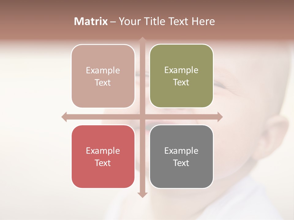 Portrait Funny Baby PowerPoint Template