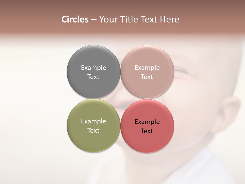 Portrait Funny Baby PowerPoint Template