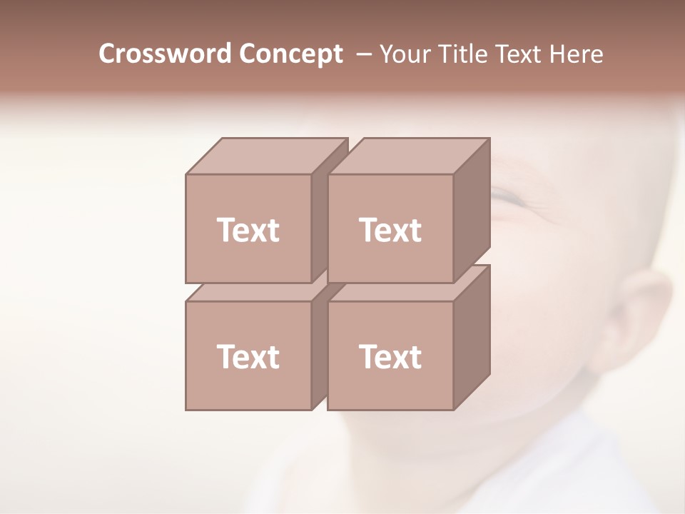 Portrait Funny Baby PowerPoint Template