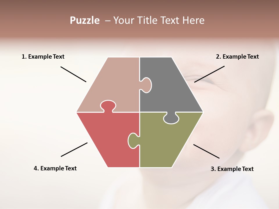 Portrait Funny Baby PowerPoint Template