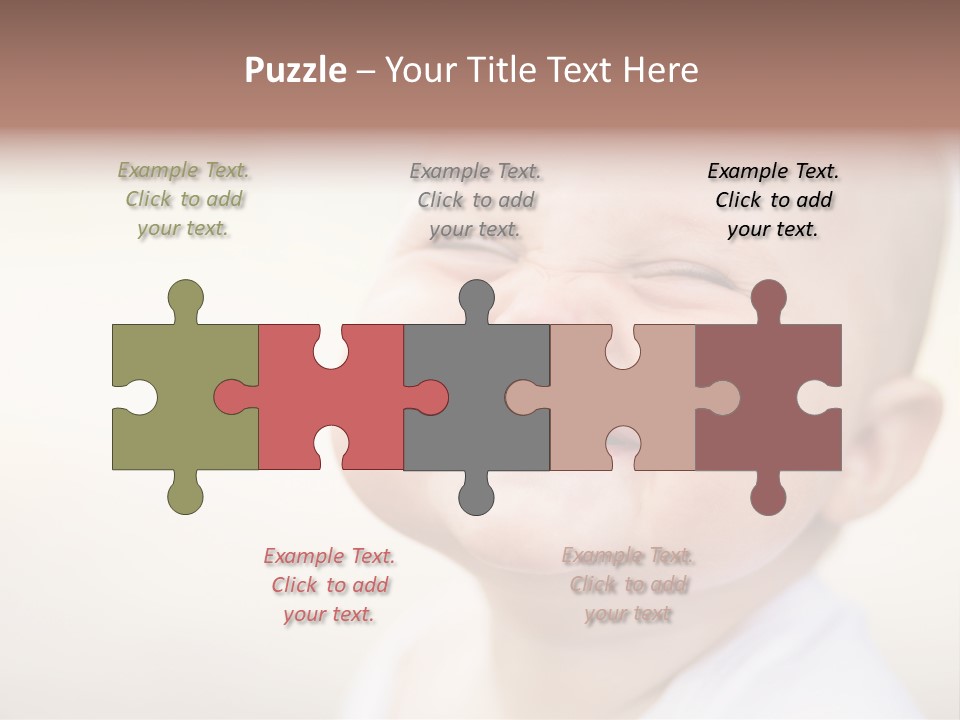 Portrait Funny Baby PowerPoint Template