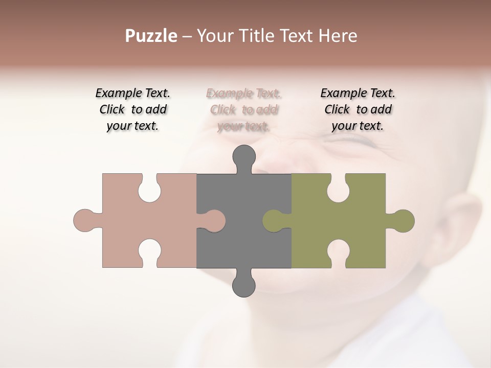 Portrait Funny Baby PowerPoint Template