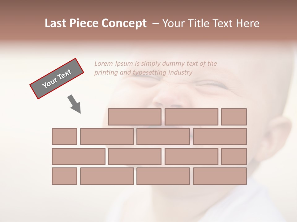 Portrait Funny Baby PowerPoint Template