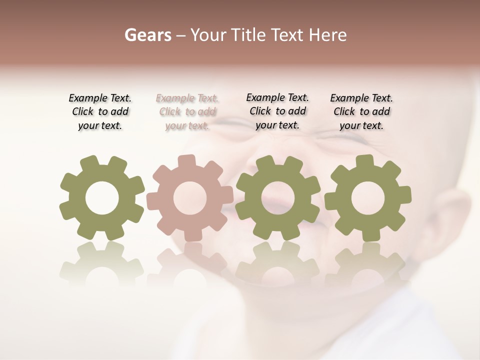 Portrait Funny Baby PowerPoint Template