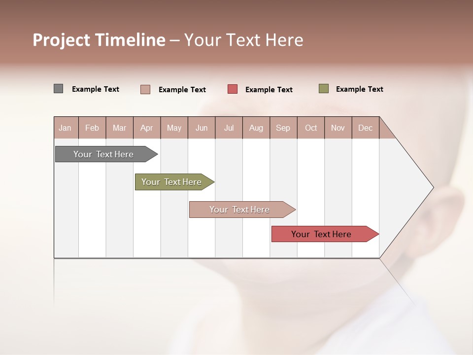 Portrait Funny Baby PowerPoint Template
