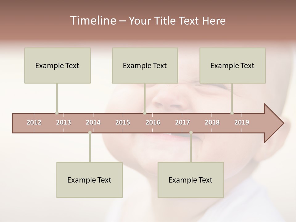 Portrait Funny Baby PowerPoint Template