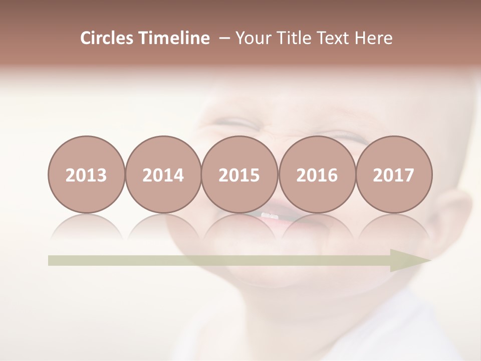 Portrait Funny Baby PowerPoint Template