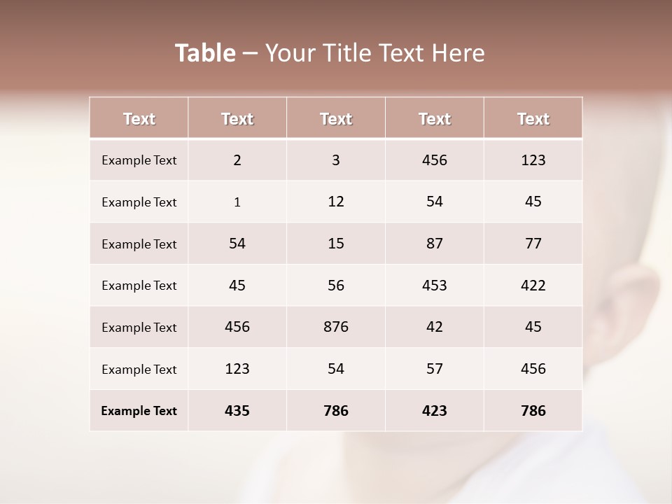 Portrait Funny Baby PowerPoint Template