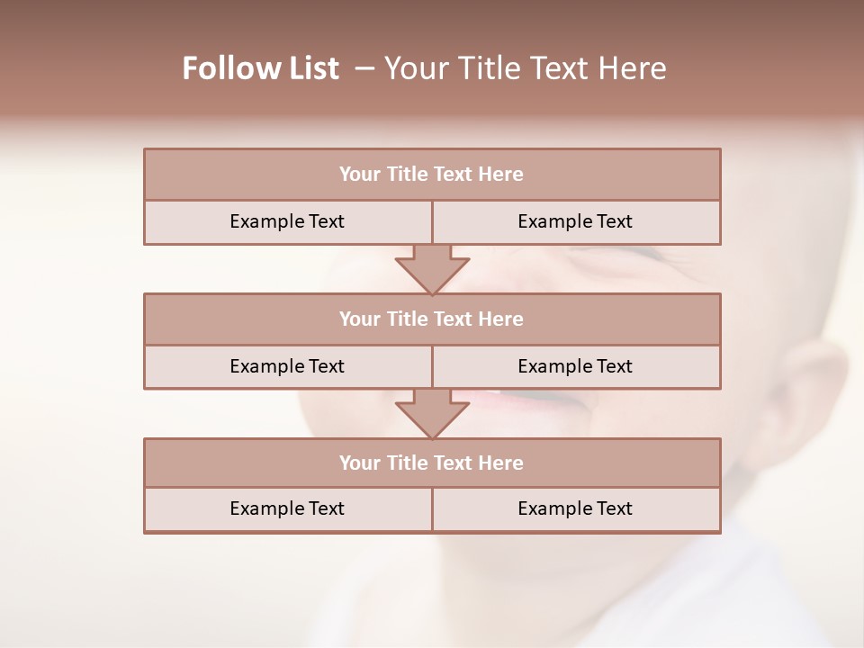 Portrait Funny Baby PowerPoint Template